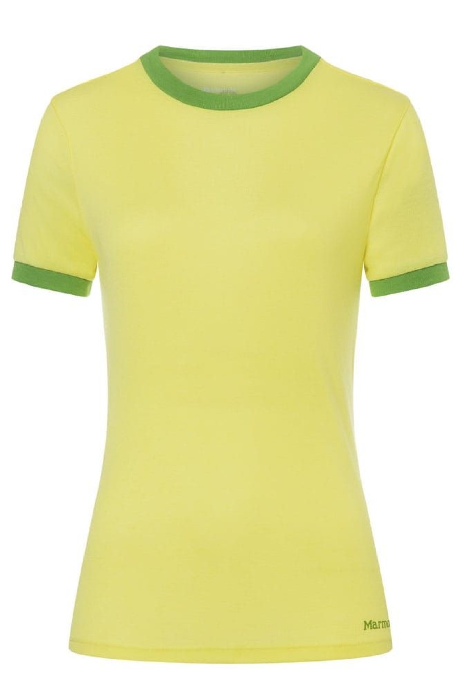 Bekleidung Marmot Hemden & T-Shirts | Wms Switchback Ss Light Yellow/Kiwi