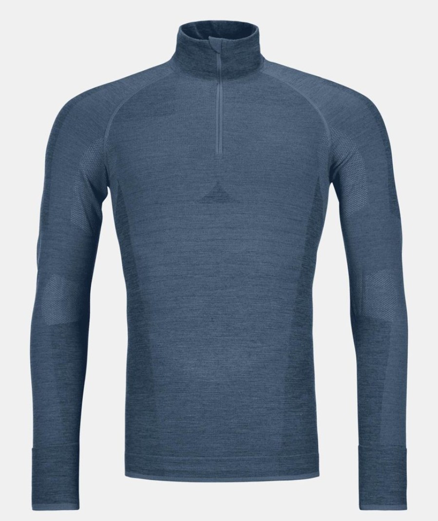 Bekleidung Ortovox Funktionswasche | 230 Comp Zip Neck Petrol Blue