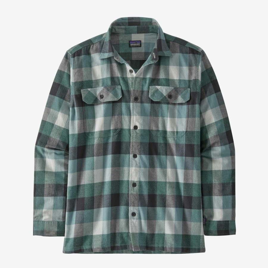 Bekleidung Patagonia Hemden & T-Shirts | Men´S Ls Midweight Fjord Flannel Shirt Nouveau Green