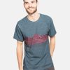 Bekleidung Chillaz Hemden & T-Shirts | Mountain Stripes-Blue Red