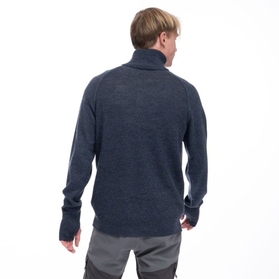 Bekleidung Bergans Outdoor Jacken | Ulriken Light Merino Jumper/Orion Blue