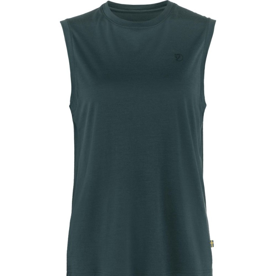 Bekleidung Fjällräven Hemden & T-Shirts | Abisko Wool Tank Top W Dark Navy