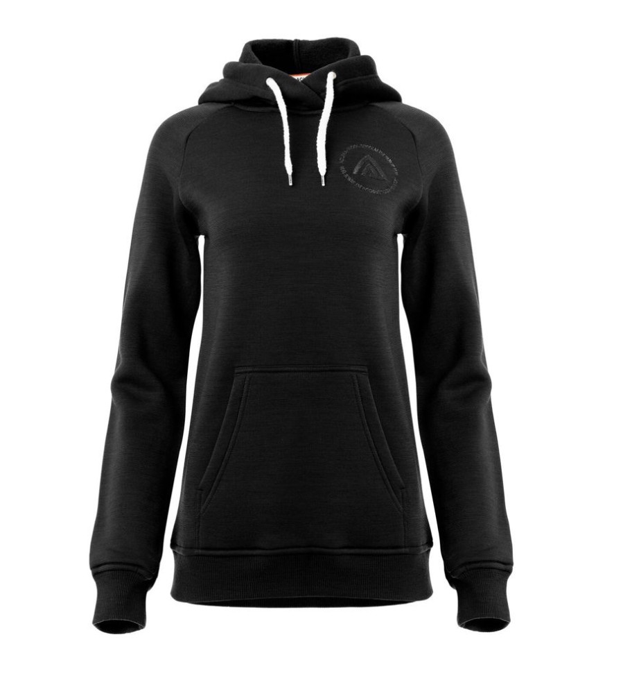 Bekleidung Aclima Outdoor Jacken | Fleecewool V2 Hoodie W'S Jet Black