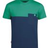 Bekleidung Trollkids Hemden & T-Shirts | Kids Bergen T Navy/Pepper Green