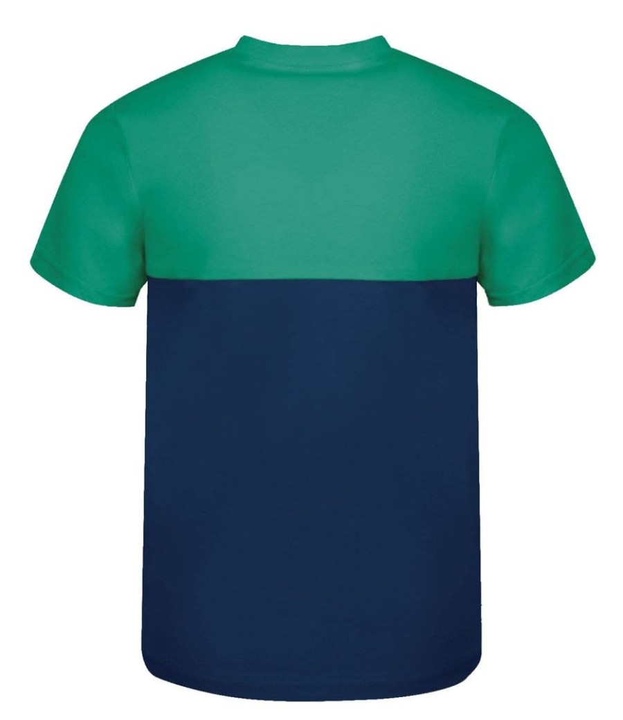 Bekleidung Trollkids Hemden & T-Shirts | Kids Bergen T Navy/Pepper Green