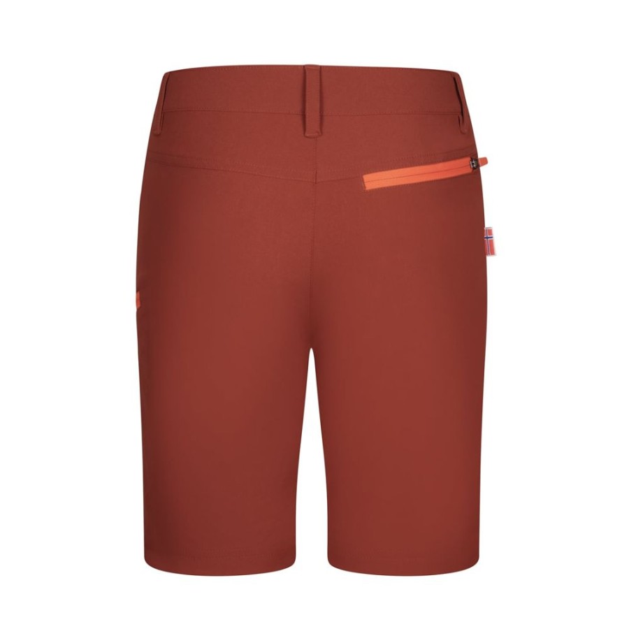 Bekleidung Trollkids Outdoor Hosen | Kids Haugesund Shorts Red Brown/Bright Orange