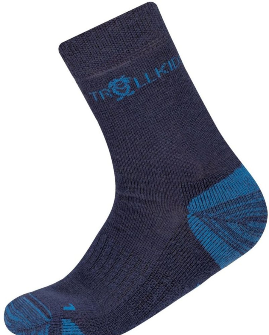 Bekleidung Trollkids Outdoor Socken | Kids Preikestolen Hiking Socks - Navy