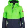 Bekleidung Trollkids Outdoor Jacken | Kids Hallingdal Jacket - Brightgreen/Navy