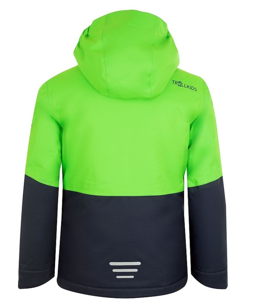 Bekleidung Trollkids Outdoor Jacken | Kids Hallingdal Jacket - Brightgreen/Navy