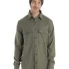 Bekleidung Icebreaker Hemden & T-Shirts | Merino 200 Dawnder Ls Flannel Shirt Loden