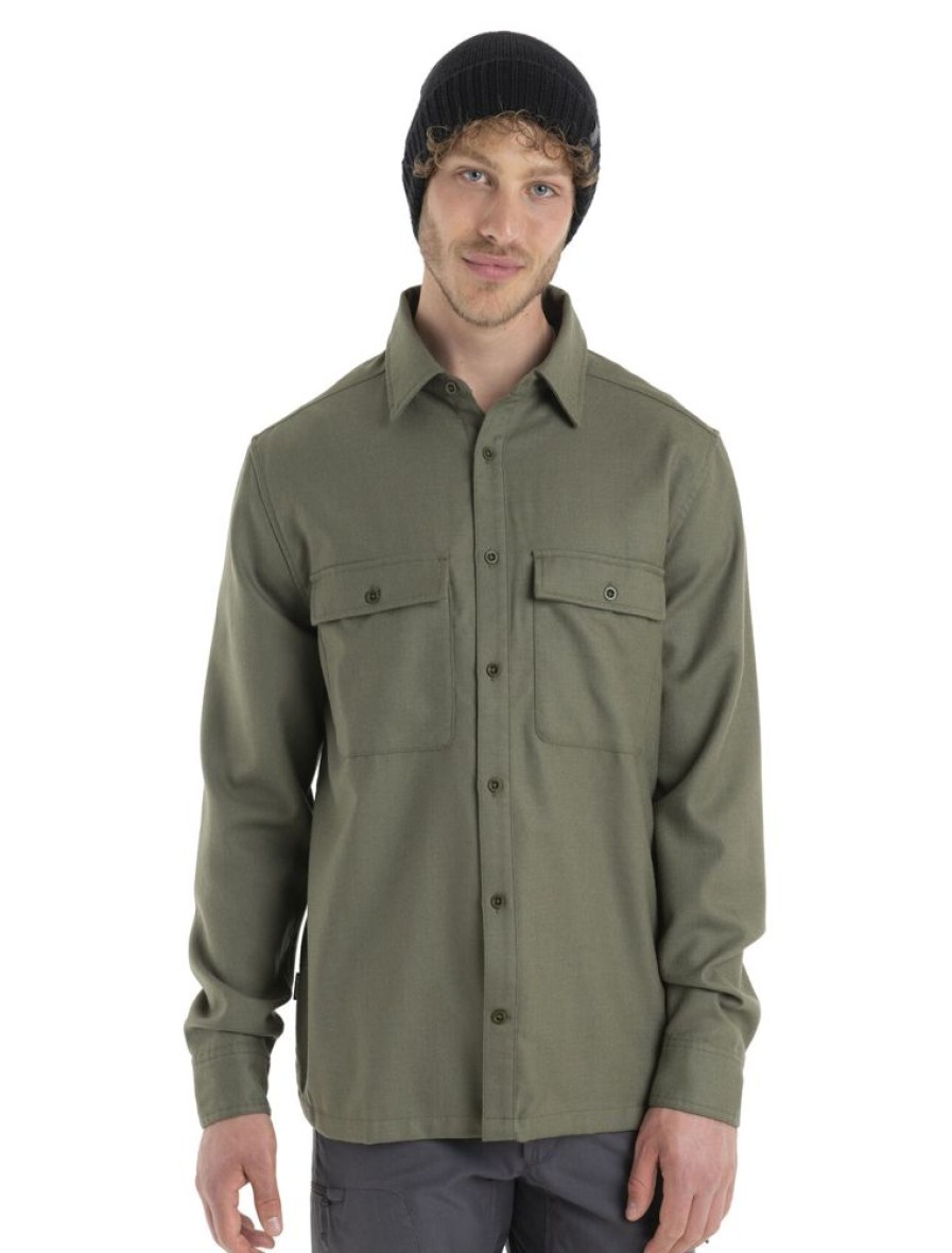 Bekleidung Icebreaker Hemden & T-Shirts | Merino 200 Dawnder Ls Flannel Shirt Loden