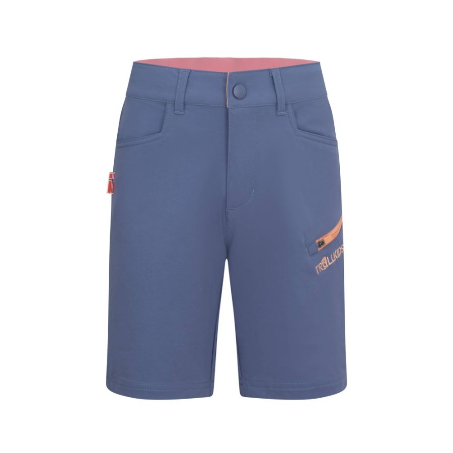 Bekleidung Trollkids Outdoor Hosen | Kids Haugesund Shorts Lotus Blue/Dahlia