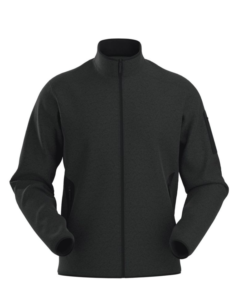 Bekleidung Arc'teryx Outdoor Jacken | Covert Cardigan Men - Black/Sapphire Heather