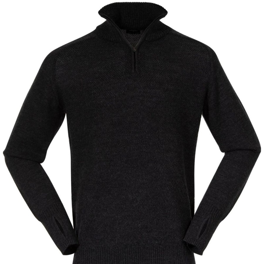 Bekleidung Bergans Outdoor Jacken | Ulriken Light Merino Jumper/Dk Grey