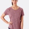 Bekleidung Rab Hemden & T-Shirts | Wisp Tee Wmns Deep Heather Marl