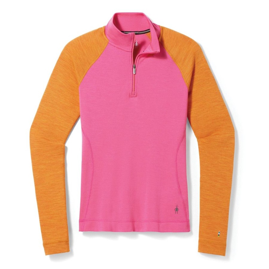 Bekleidung Smartwool Funktionswasche | Classic Thermal 1/4 Zip W Power/Pink