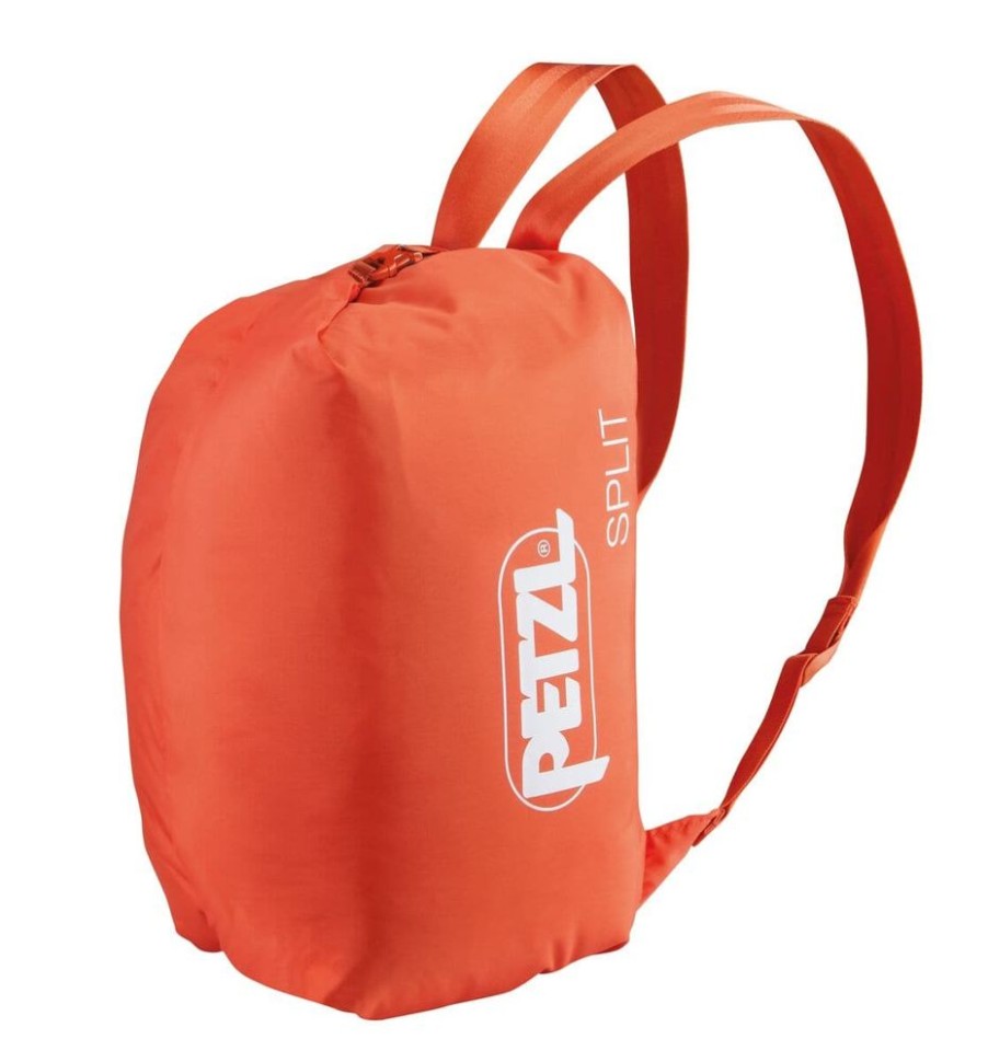 Klettern & Bouldern Petzl | Split Rope Bag Red Orange