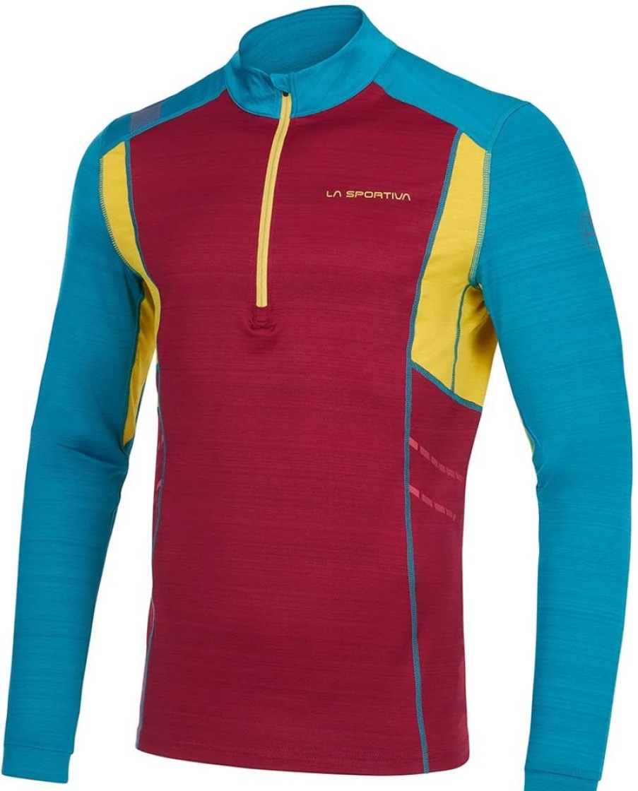 Bekleidung La Sportiva Funktionswasche | Galaxia Long Sleeve M - Sangria/Crystal