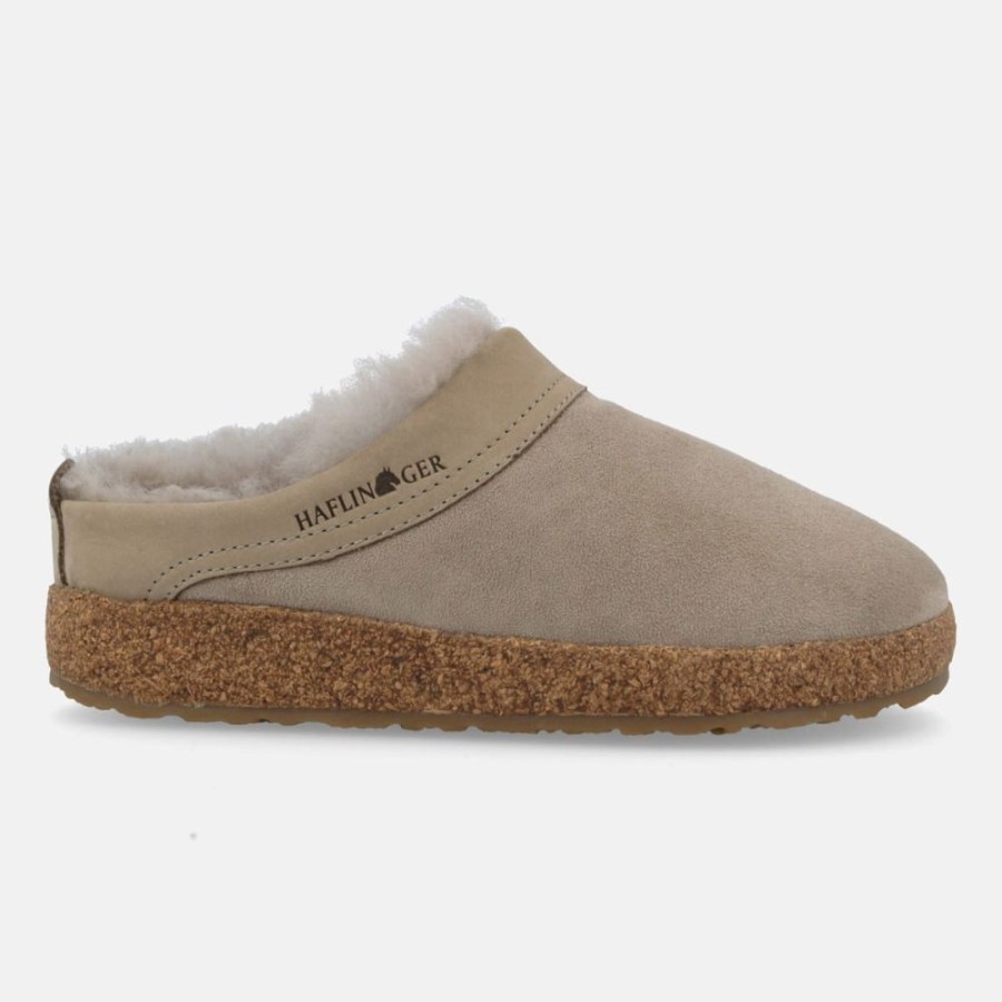 Schuhe Haflinger Huttenschuhe | Lammfellclog Snowbird-Sahara