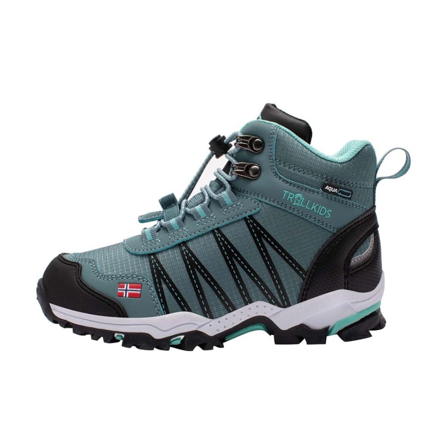 Bekleidung Trollkids Outdoor Hosen | Kids Trolltunga Hiker Mid Green/Teal