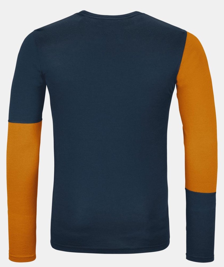 Bekleidung Ortovox Funktionswasche | 185 Rockn Wool Ls Deep Ocean