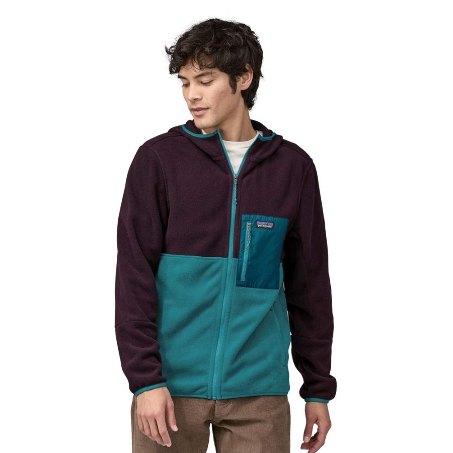 Bekleidung Patagonia Outdoor Jacken | Men´S Microdini 1/2 Zip Fleece Pullover Belay Blue