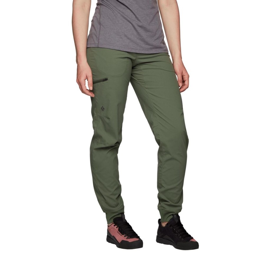 Klettern & Bouldern Black Diamond Kletterbekleidung Frauen | W Technician Jogger Pants Tundra