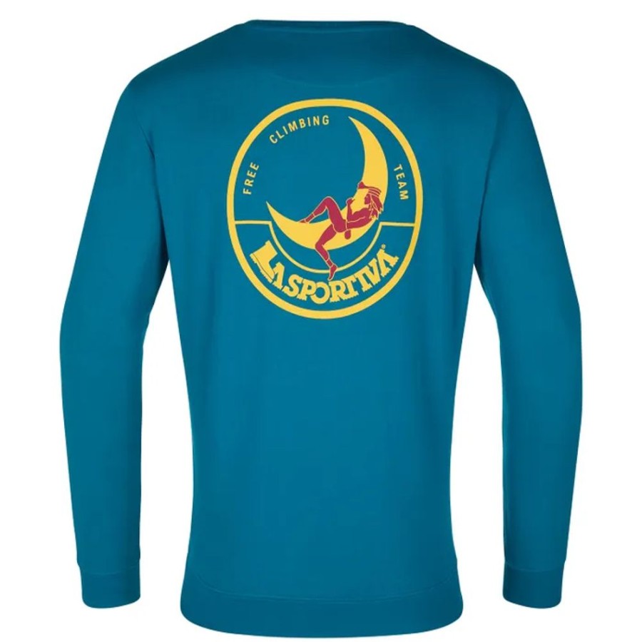 Bekleidung La Sportiva Hemden & T-Shirts | Climbing On The Moon Sweatshirt