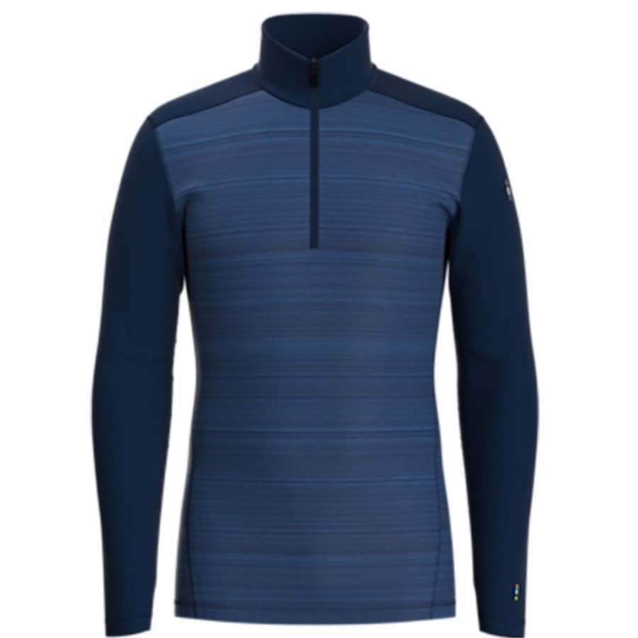 Bekleidung Smartwool Funktionswasche | Classic Thermal 1/4 Zip Deep Navy/Color Shift