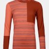 Bekleidung Ortovox Funktionswasche | 185 Rock'N'Wool Long Sleeve Woman - Coral