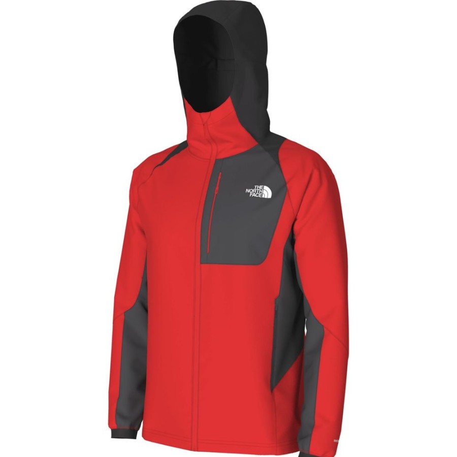 Bekleidung The North Face Outdoor Jacken | Ao Softshell Hoodie-Fiery Red/Grey