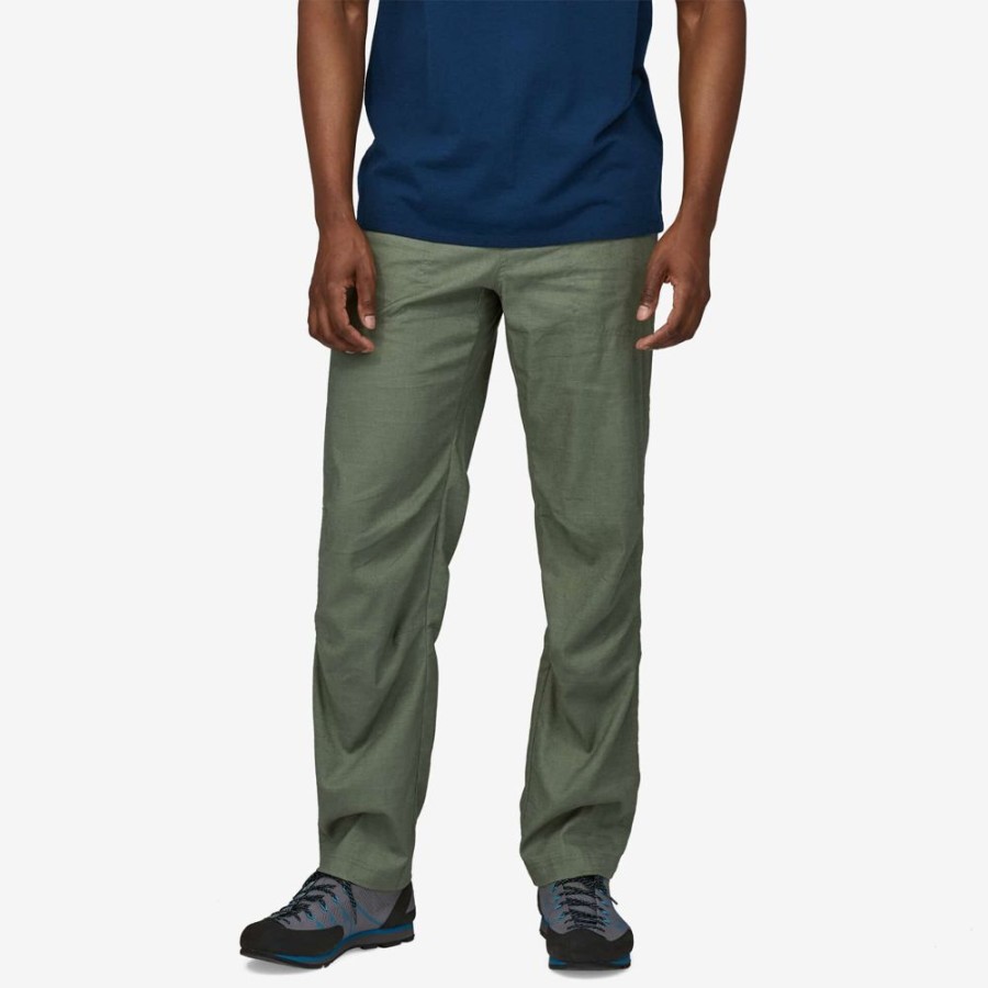 Klettern & Bouldern Patagonia Kletterbekleidung Manner | M'S Hampi Rock Pants - Reg Hemlock Green