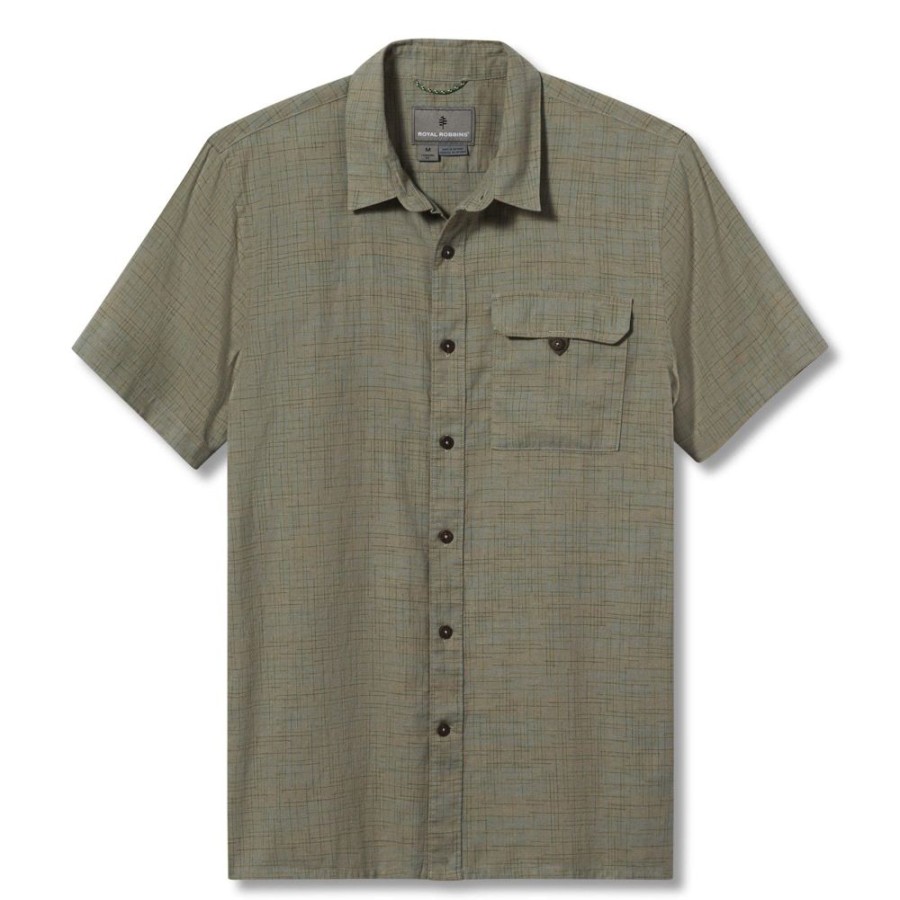 Bekleidung Royal Robbins Hemden & T-Shirts | Hempline Spaced S/S / Pebble Gray