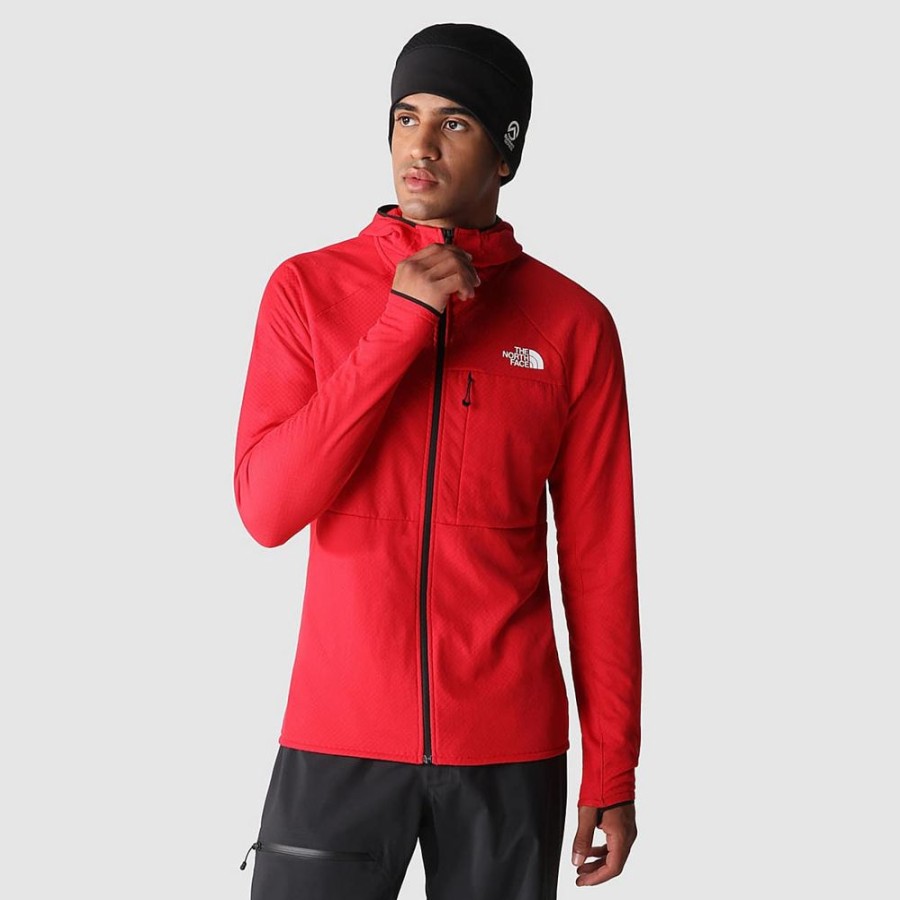 Bekleidung The North Face Outdoor Jacken | Mens Summit Futurefleece Fz Hoodie Tnf Red