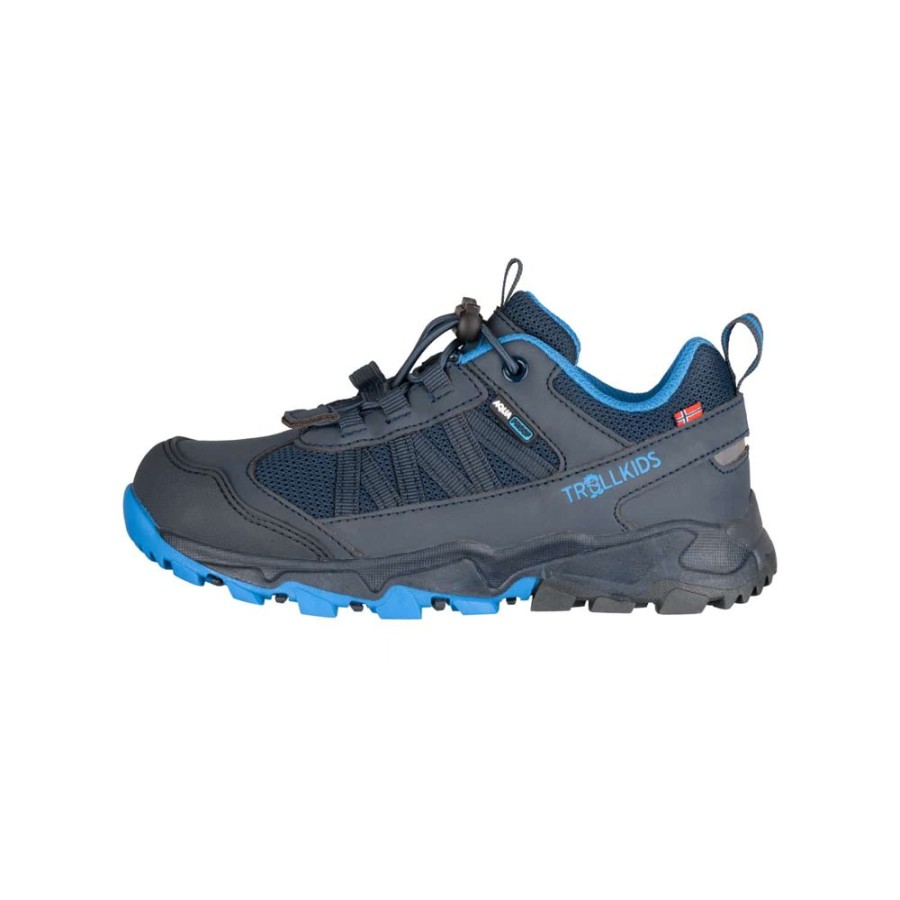 Schuhe Trollkids Wanderschuhe | Kids Tronfjell Hiker Low Navy/Med Blue