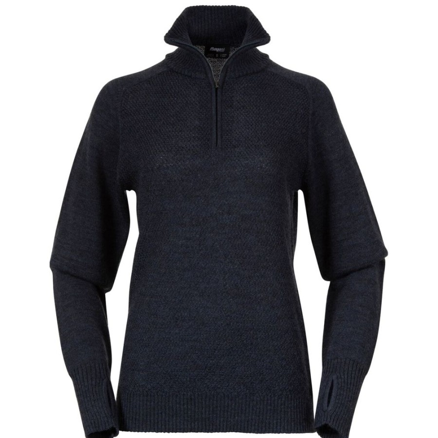 Bekleidung Bergans Outdoor Jacken | Ulriken Light Merino Jumper W/Orion Blue