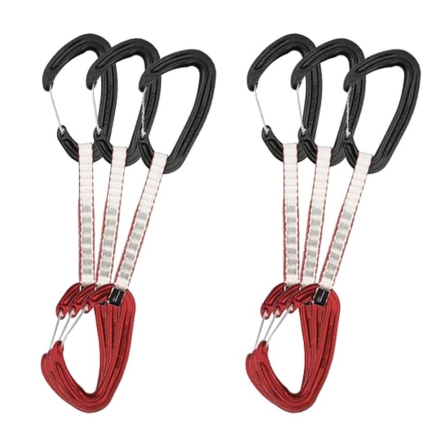 Klettern & Bouldern DMM | Alpha Wire Quickdraw Red 12Cm 6 Pack