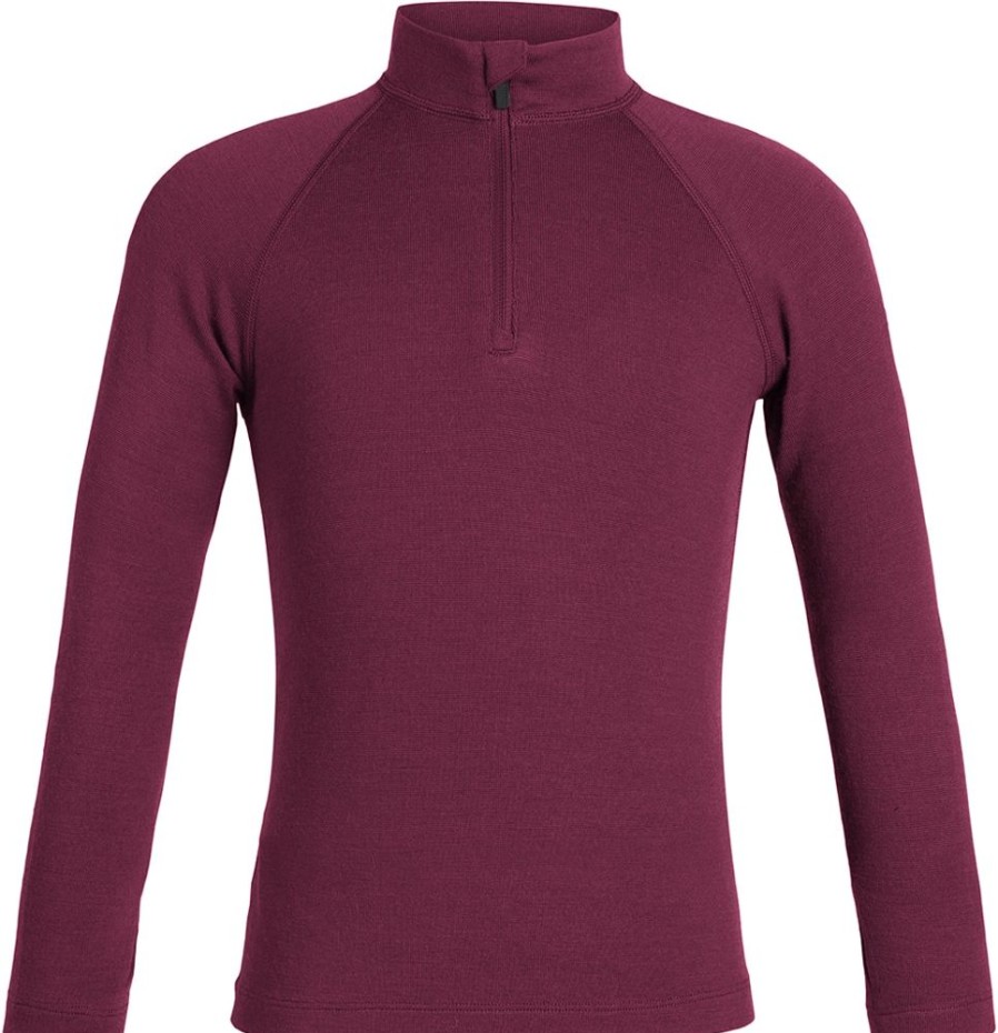 Bekleidung Icebreaker Funktionswasche | Kids 260 Tech Ls Half Zip - Cherry