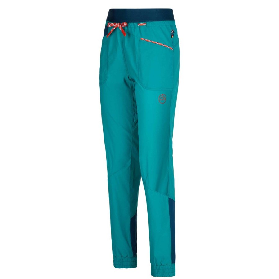 Klettern & Bouldern La Sportiva Kletterbekleidung Frauen | Mantra Pant W Lagoon/Storm Blue