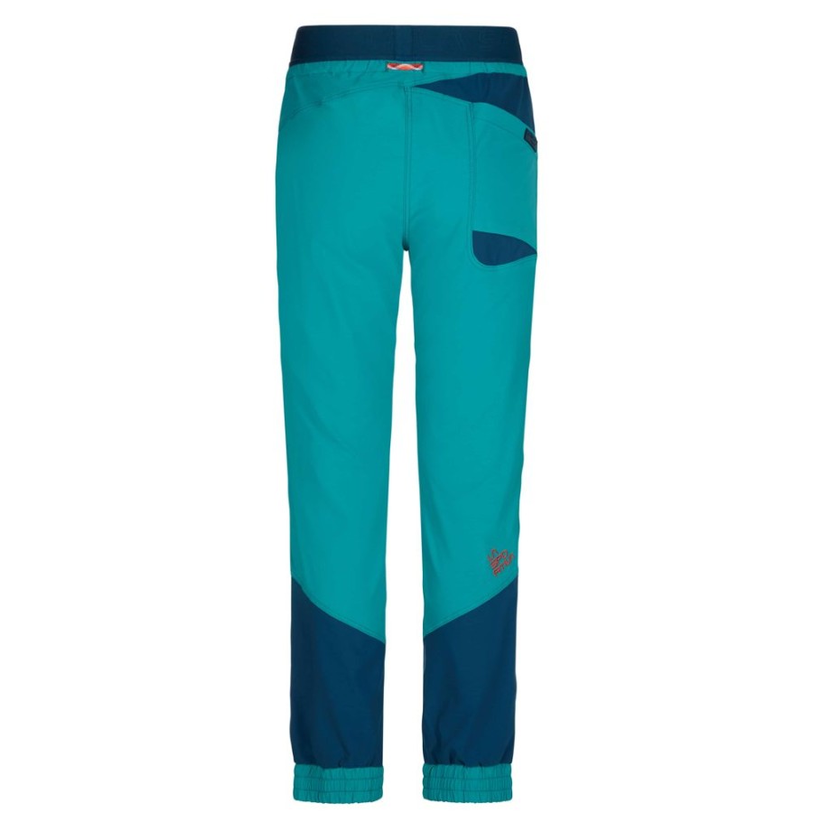 Klettern & Bouldern La Sportiva Kletterbekleidung Frauen | Mantra Pant W Lagoon/Storm Blue