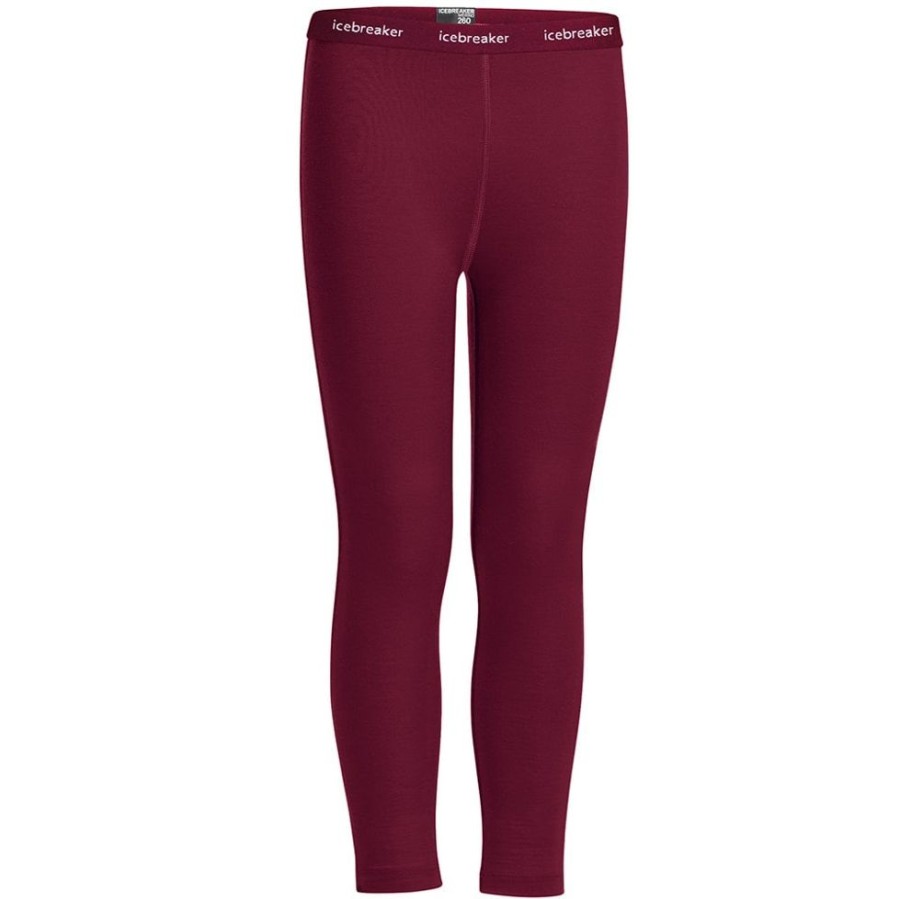 Bekleidung Icebreaker Funktionswasche | Kids 260 Tech Leggings - Cherry