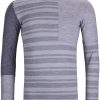 Bekleidung Ortovox Funktionswasche | 185 Rock'N'Wool Long Sleeve Man - Grey Blend