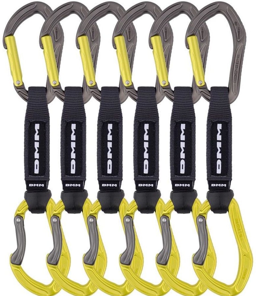 Klettern & Bouldern DMM | Alpha Sport Qd Expressset 6 Pack - Titanium/Lime