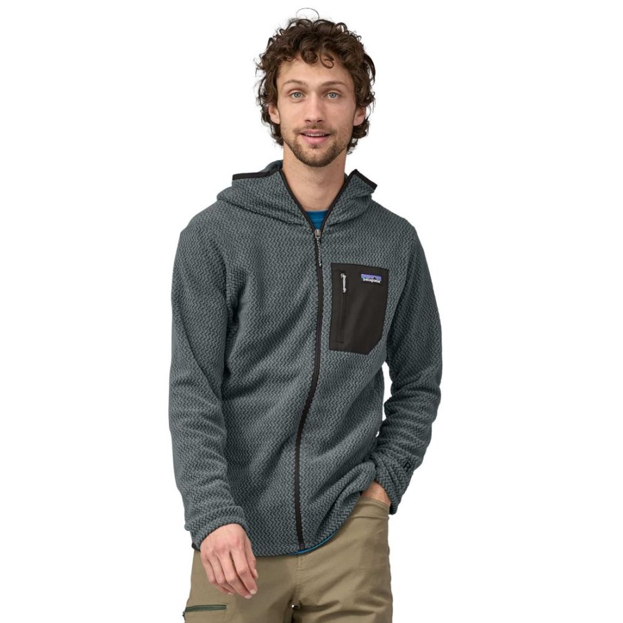 Bekleidung Patagonia Outdoor Jacken | Men´S R1 Air Full Zip Hoody Nouveau Green