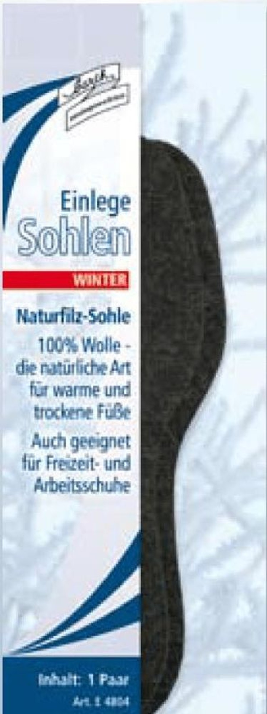 Schuhe Barth Schuhbandl Schuhzubehor | Naturfilz Einlegesohle