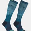 Bekleidung Ortovox Outdoor Socken | All Mount Long Socks Petrol Blue