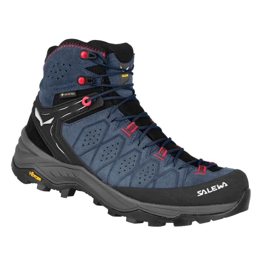 Schuhe SALEWA Trekkingschuhe | Ws Alp Trainer 2 Mid Gtx Java Blue/Fluo Coral