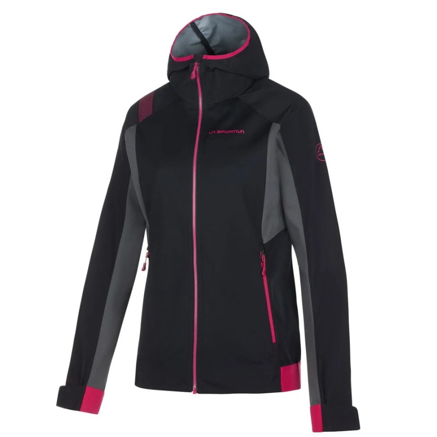 Bekleidung La Sportiva Outdoor Jacken | Macnas Softshell Jkt W Black/Cerise