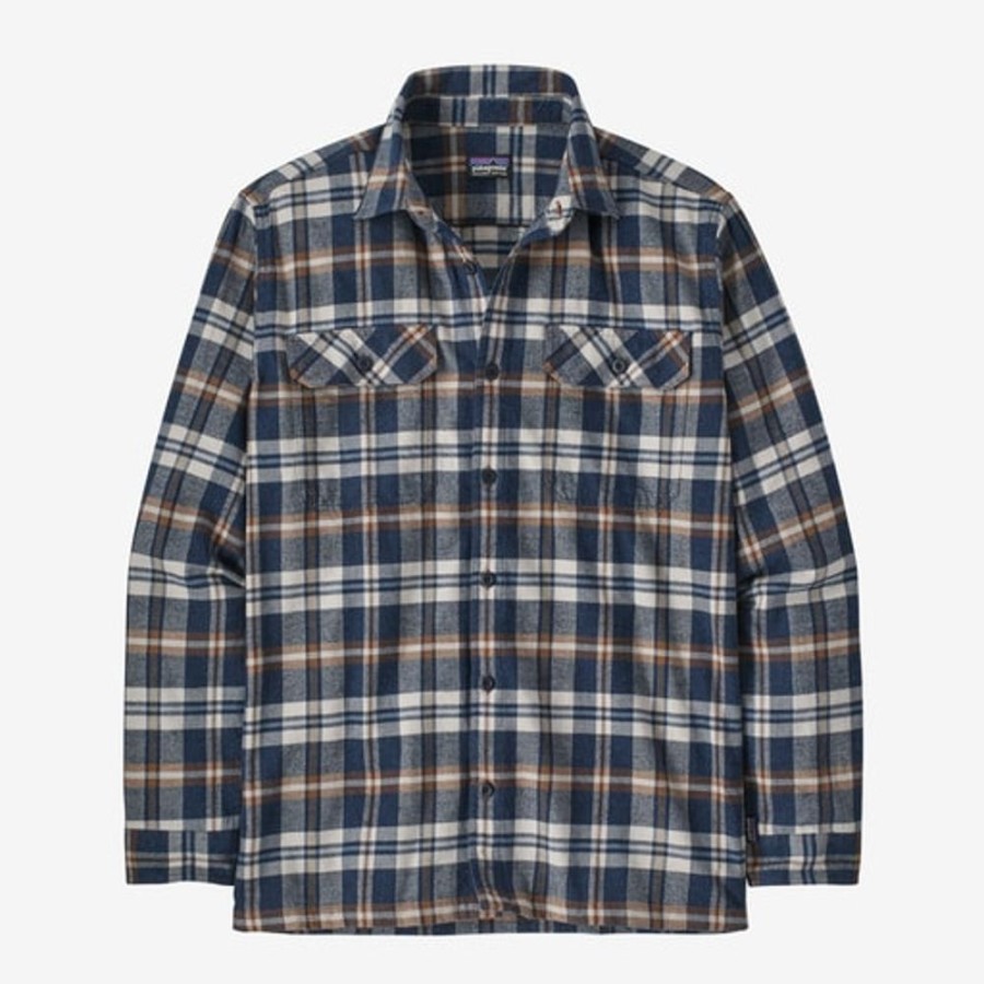 Bekleidung Patagonia Hemden & T-Shirts | Men´S Ls Midweight Fjord Flannel Shirt New Navy