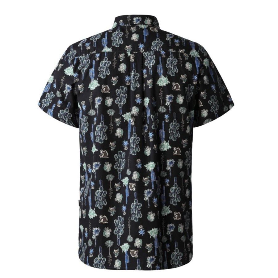 Bekleidung The North Face Hemden & T-Shirts | Mens S/S Baytrail Pattern Shirt Sonic Blue